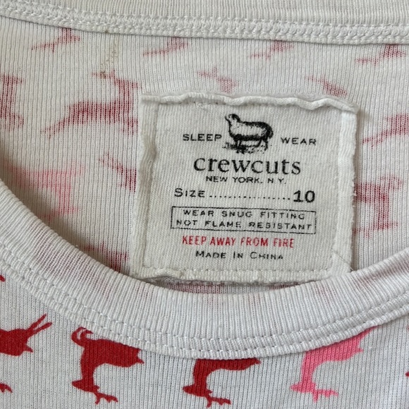 Reindeer print crewcuts pajama set - Picture 2 of 3